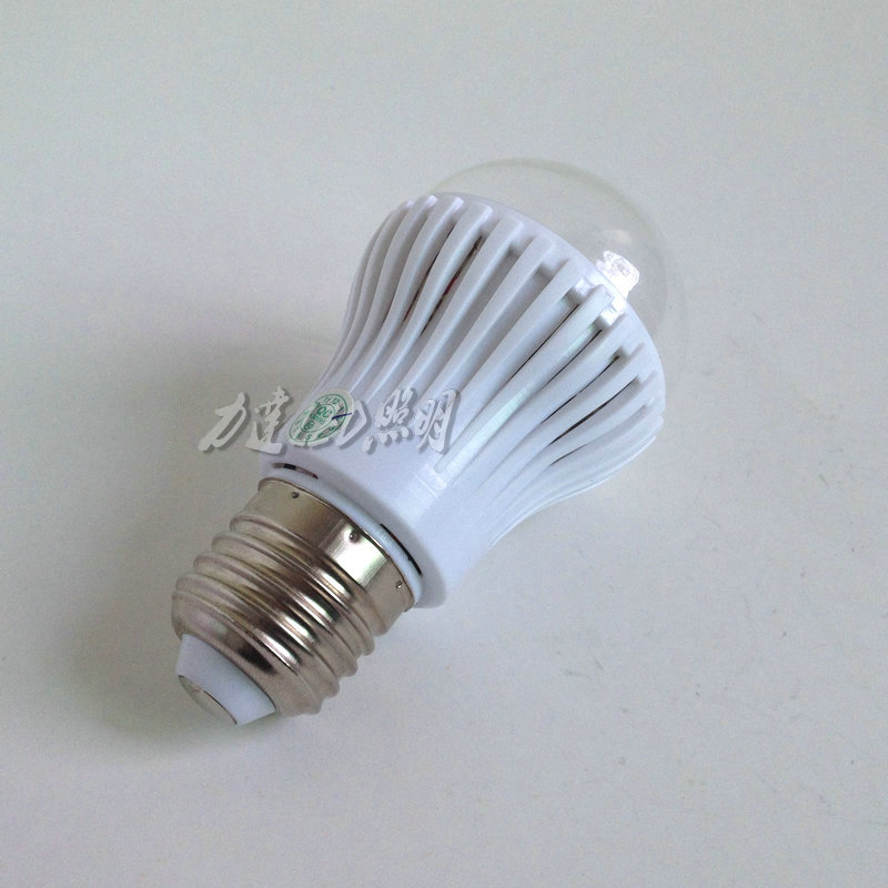 หลอดไฟ LED 3W 12V ขั้ว E27 สีขาว ( OEM )
