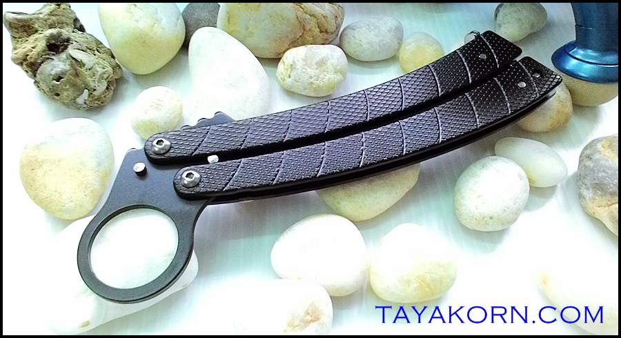 มีดควง แบล็คค็อปบร้า บาลิซอง Black Cobra Balisong Knife TKBS-CB8