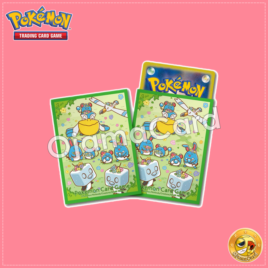 Pokémon Card Game Deck Shield | Card Sleeves — Flower Crown and Marill (64ct)「1 Pack」