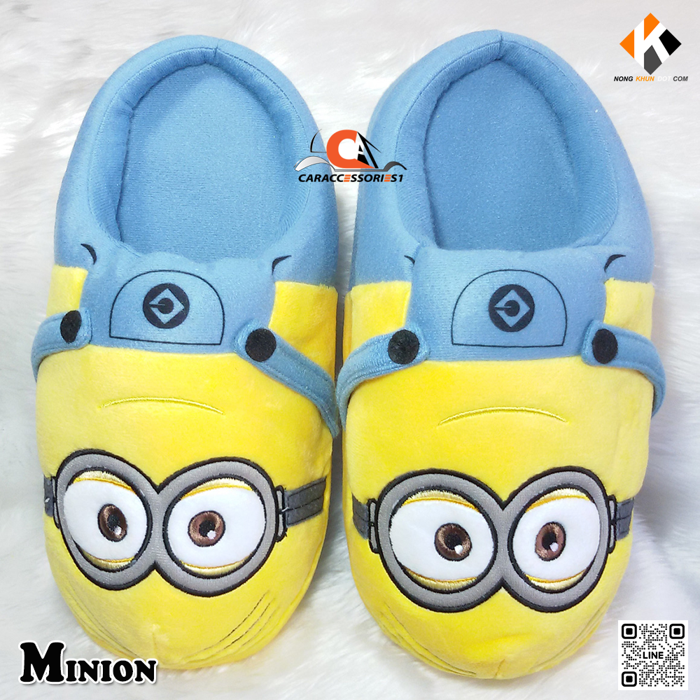 รองเท้าใส่ในบ้านมินเนี่ยนสองตา Minion ลิขสิทธิ์แท้ New arrival!