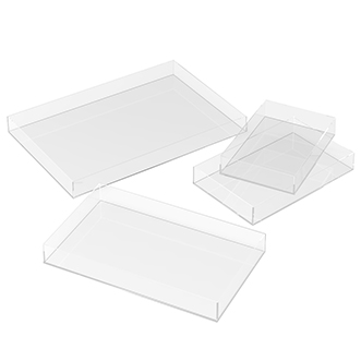 ถาดอะครีลิค 30x22x3cm.(A4) 2.5mm. **สินค้าพร้อมส่ง ฟรีส่งลงทะเบียน ขาว, ใส, ฟรอสต์ ชิ้น