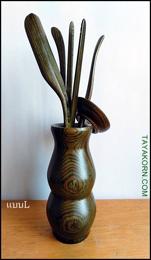 อุปกรณ์ชงชาจีนไม้แท้ (สีเขียว) อุปกรณ์ 5 ชิ้น Green Chinese TeaTools TKTT-882