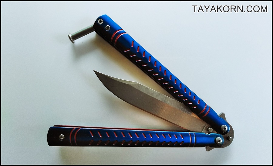 มีดควง บาลีซองบลูมิชิลิน Blue Mishilin Balisong TKBS-BTZ1