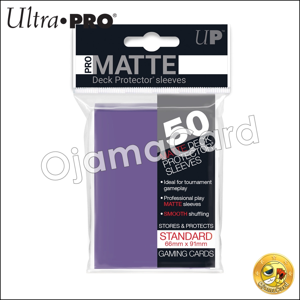 Ultra•Pro PRO-Matte Standard Deck Protector Sleeves (50ct) — Purple