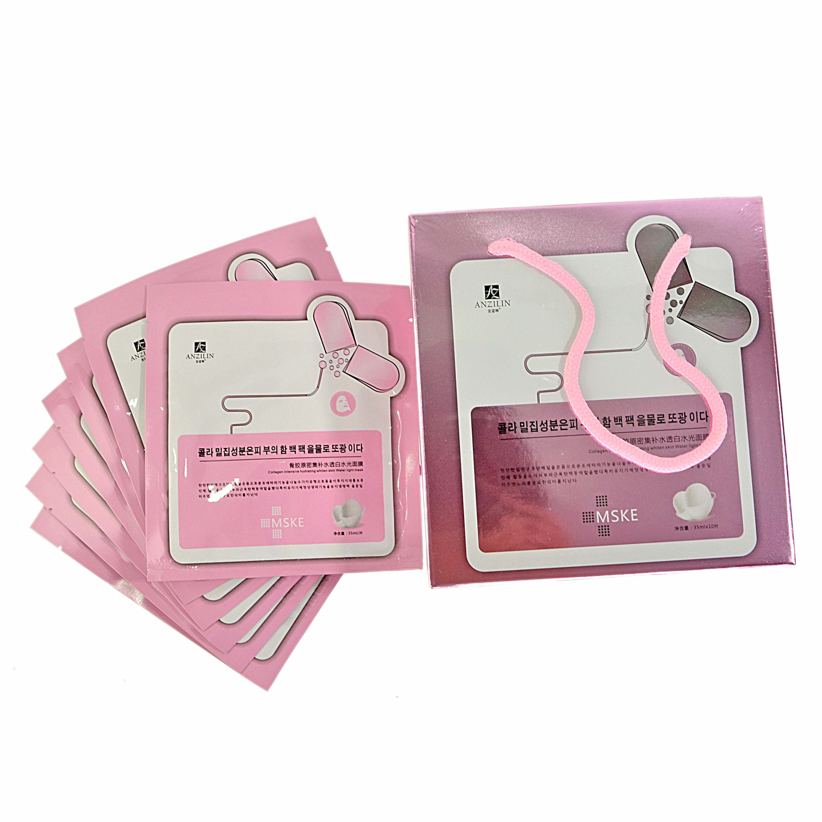 แพ็ค 10 ซอง Anzillin มาร์คหน้า คอลลาเจน เพิ่มความชุ่นชื่นให้กับผิวหน้า