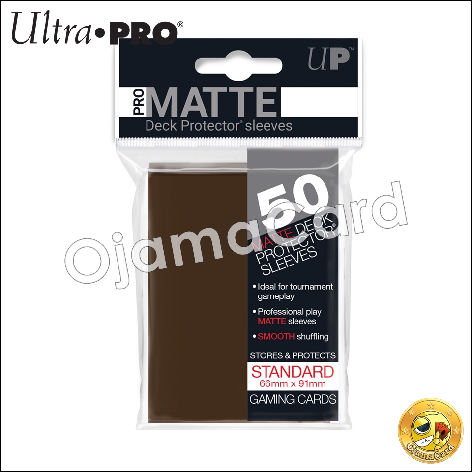 Ultra•Pro PRO-Matte Standard Deck Protector Sleeves (50ct) — Brown