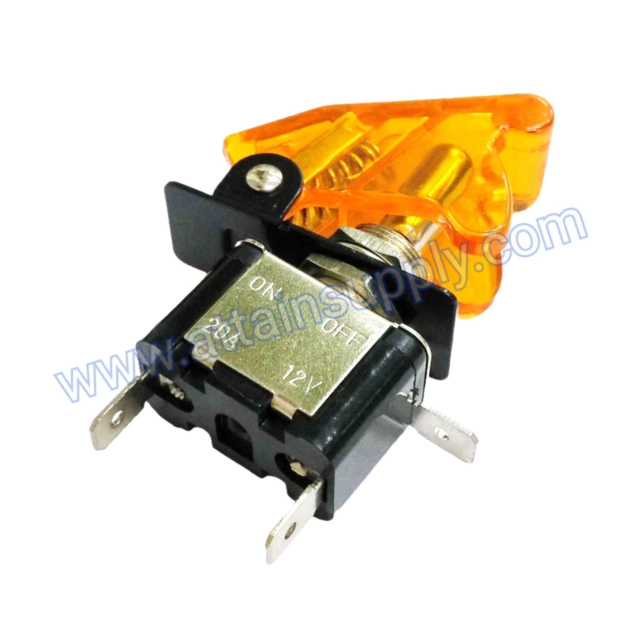สวิทช์เครื่องบิน 12V.-20A./สีเหลือง