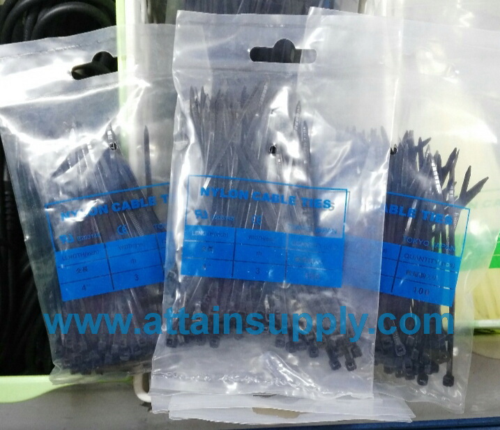 เคเบิ้ลไทร์ 4นิ้ว/สีดำ