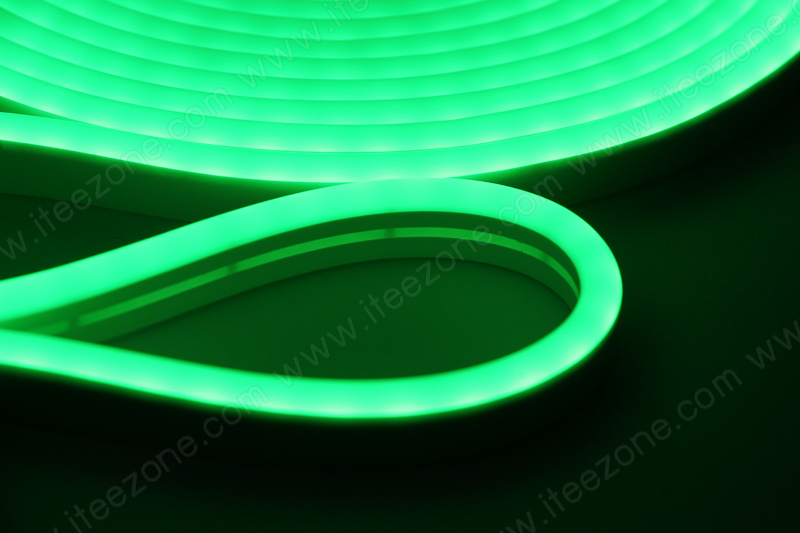 ไฟเส้น Neon Flex 12V Silicone สี Green เขียว (กันน้ำ)