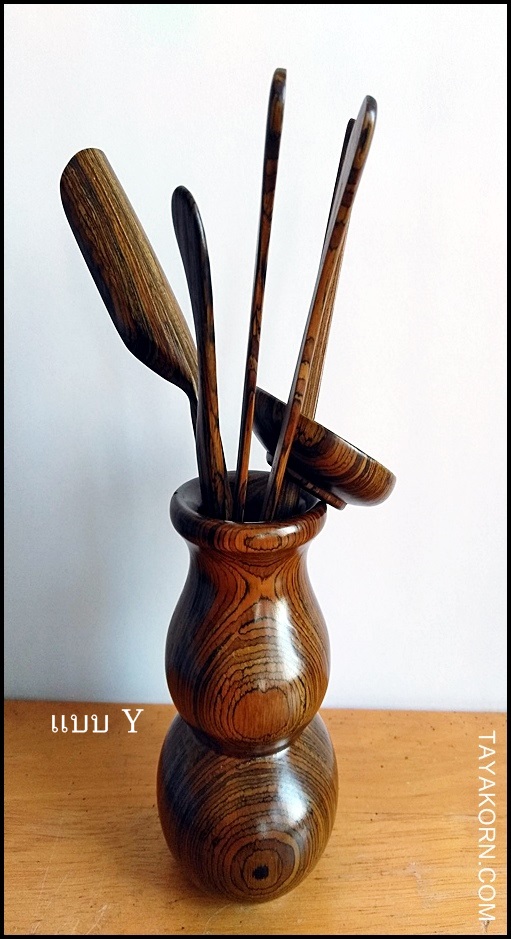 อุปกรณ์ชงชาจีนไม้แท้ (สีเขียว) อุปกรณ์ 5 ชิ้น Green Chinese TeaTools TKTT-882