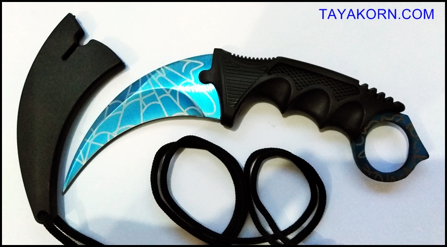 มีดคารัมบิต บลูสไปเดอร์ Blue Spyder Karambit Knife TKKB-BS9