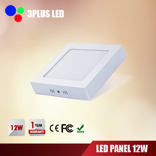 LED Downlight Panel 12W ติดลอย เหลี่ยม