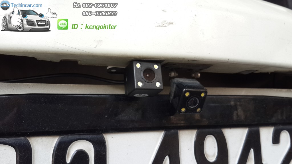 กล้องจอกระจก2016 จอ5.0" + กล้องวีดีโอหน้าหลัง + กล้องถอยหลัง Car Camcoder Q3 รุ่นใหม่ล่าสุด