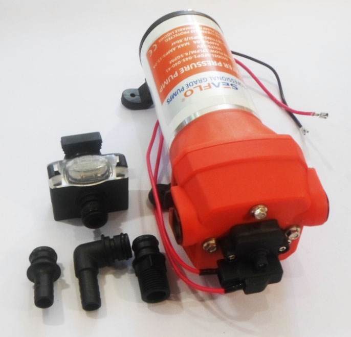 ปั๊มน้ำ DC24V รุ่น SEAFLO-40 แรงดัน 2.8 บาร์ ( ปั๊มสูบน้ำ/พ่นหมอก/สปริงเกอร์ )
