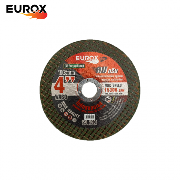 ใบตัดสแตนเลส 4" EUROX (1.2มม.)