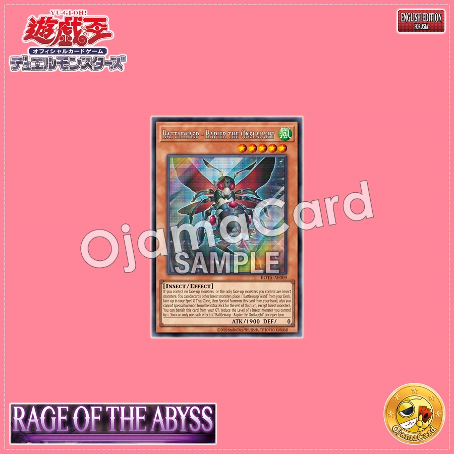 ROTA-AE009 : Battlewasp - Rapier the Onslaught / Bee Force - Rapier the Furious Attack (Secret Rare)