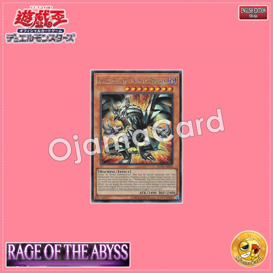 ROTA-AE005 : Red-Eyes Black Fullmetal Dragon (Secret Rare)