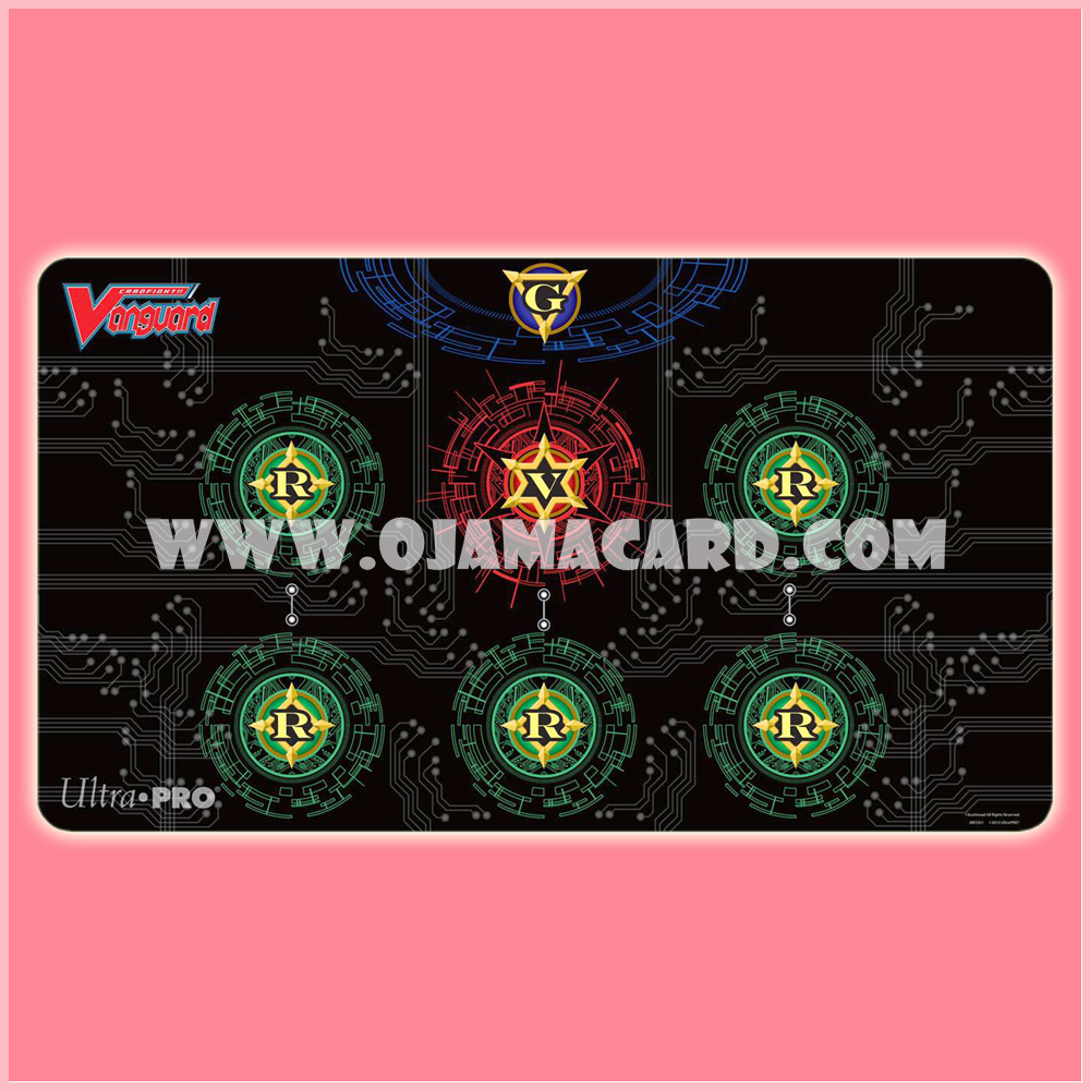 Ultra•Pro Cardfight!! Vanguard Card Game Playmat - Base Red on Black