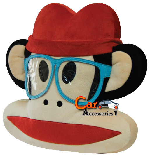 หมอนอิงหน้าพอลล์แฟรงค์ Paul Frank สวมแว่นแฟนซีฟ้าลิขสิทธิ์แท้ราคาพิเศษ
