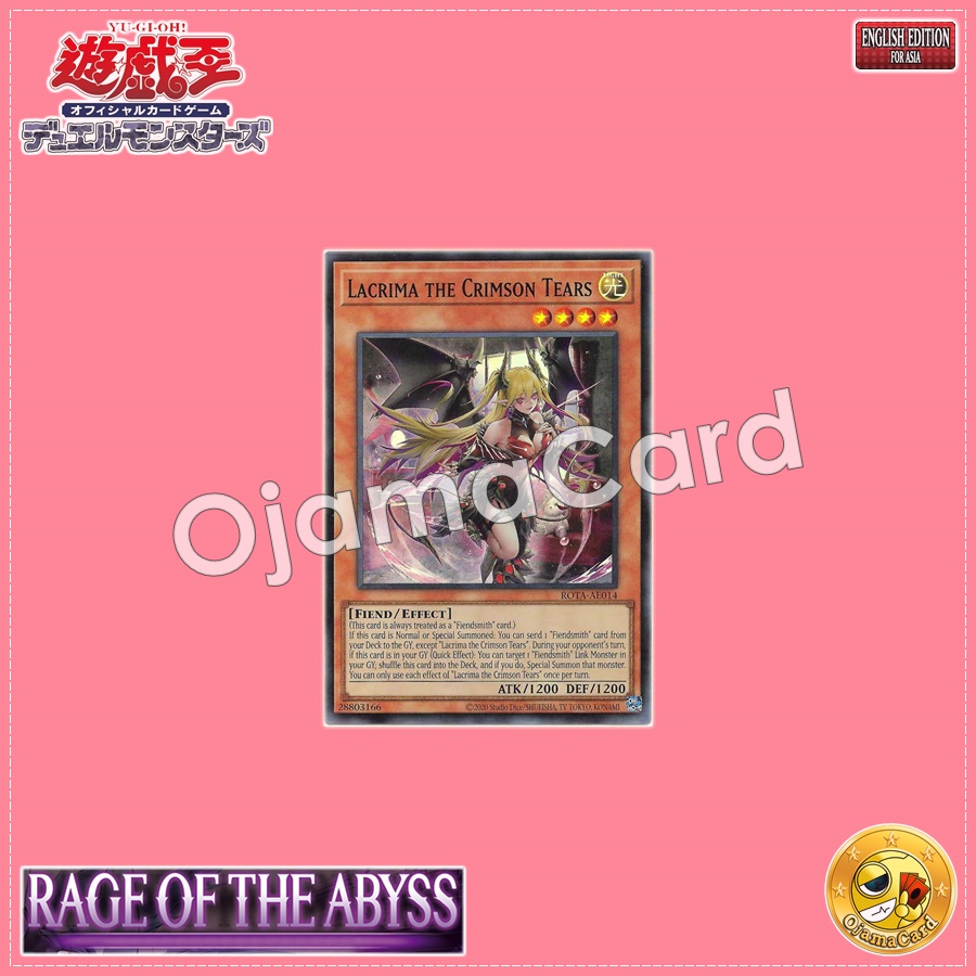 ROTA-AE014 : Lacrima the Crimson Tears / Lacrimosa the Crimson Tears Demon (Super Rare)