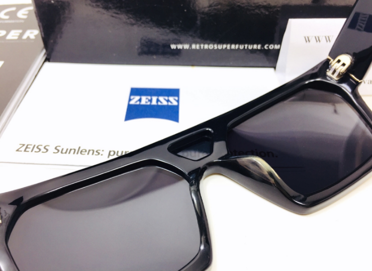 แว่นกันแดด SUPER Luciano Black <ดำ>