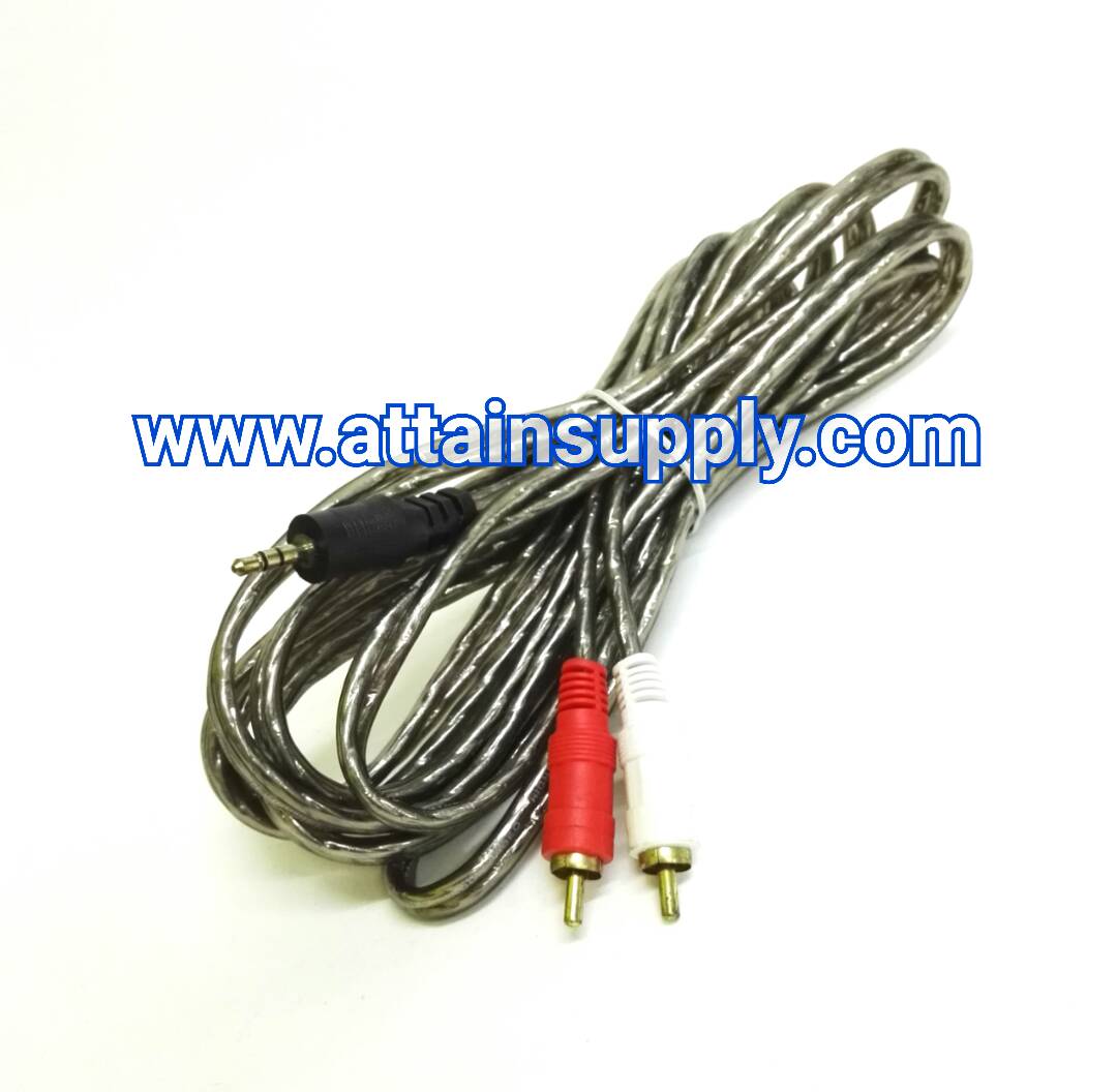สายP.TRST3.5-P.RCAx2 น้ำตาลใส/3M.
