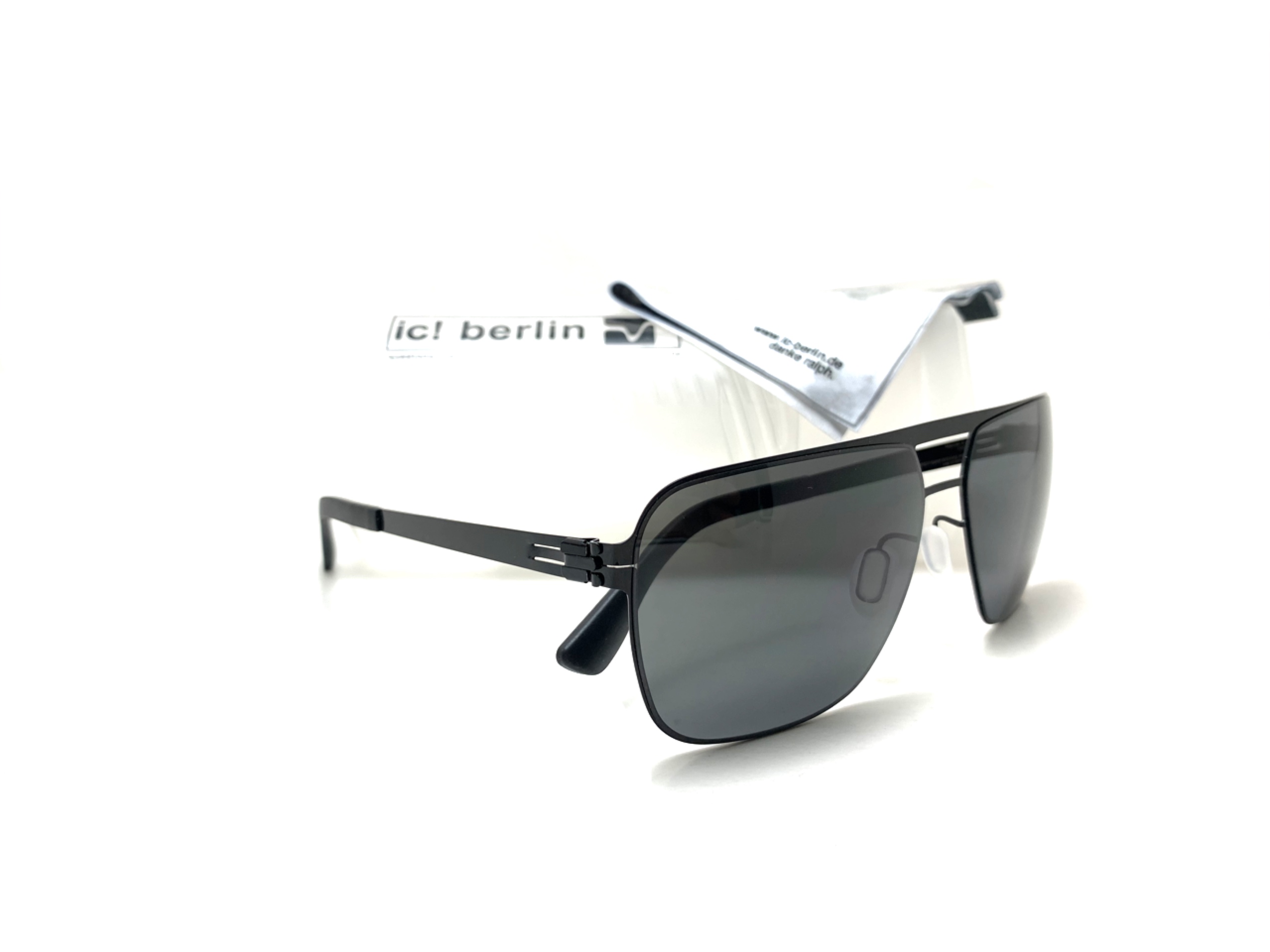 แว่นกันแดด ic berlin Marcel E.black 60-15 <ดำ>