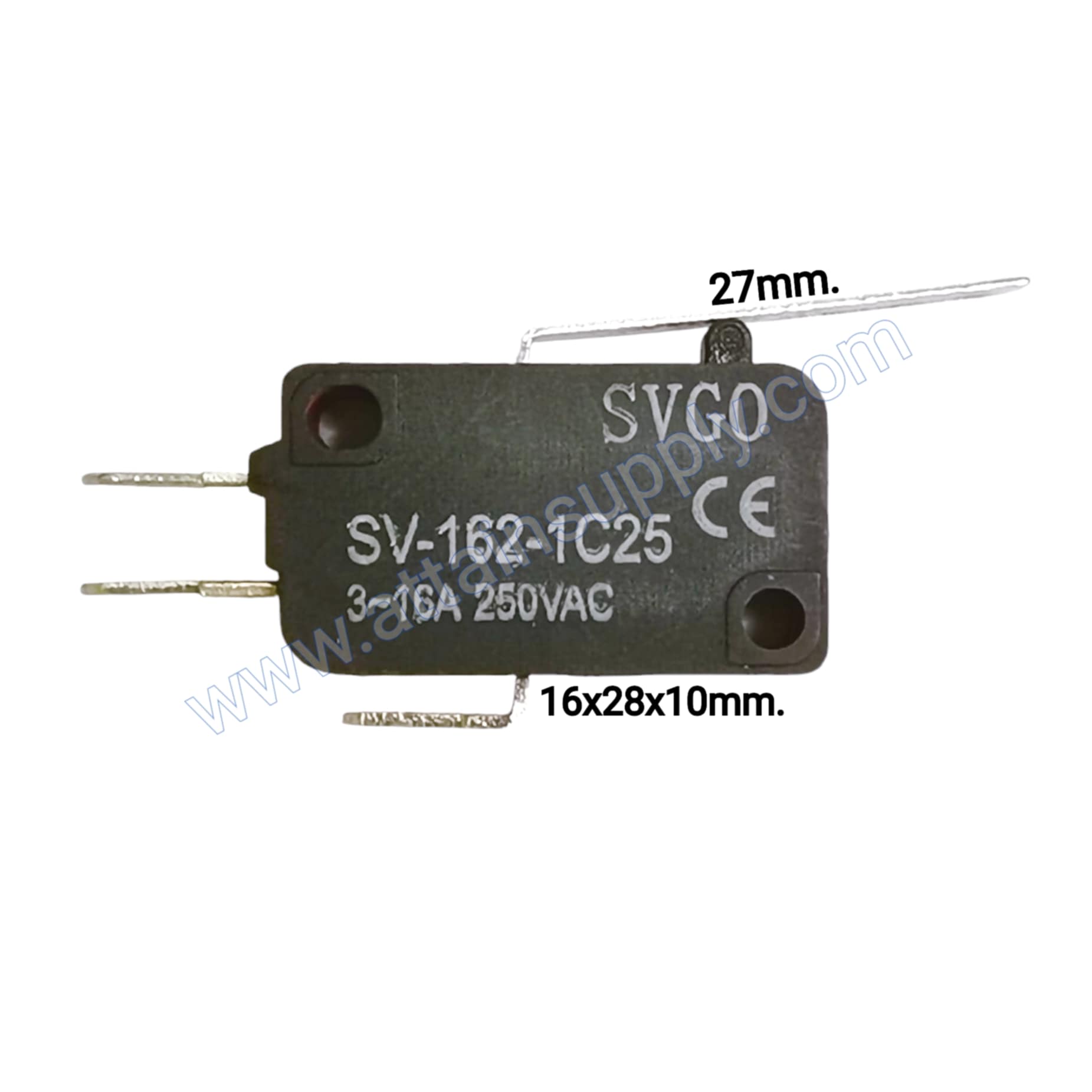 ไมโครสวิทช์ RB/3P.-แกนกลาง 27MM.