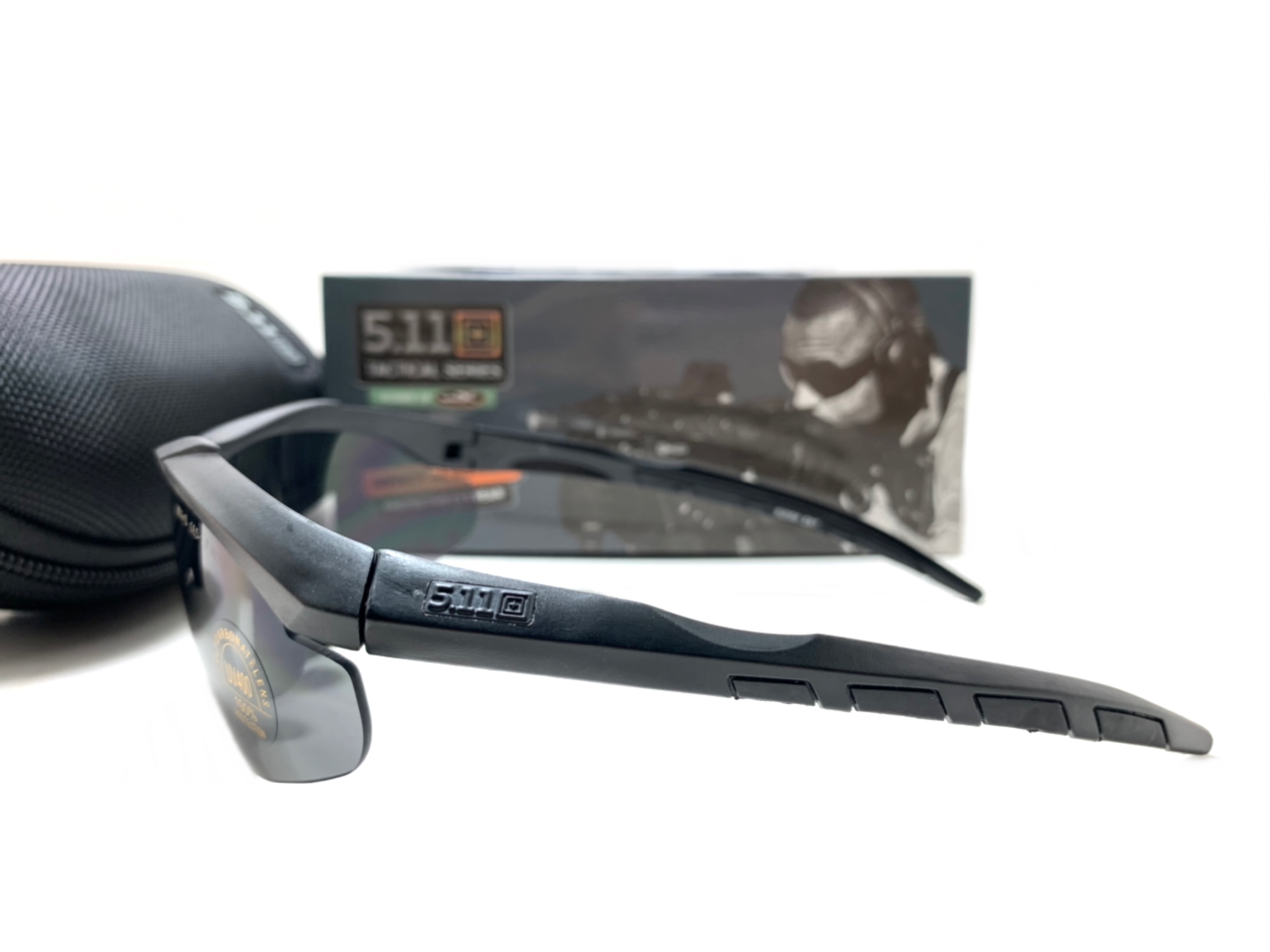 แว่นตาทหาร 5.11 AILERON SHIELD EYEWEAR x 3 LENSES <ดำ>