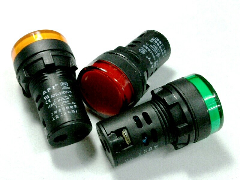 หลอดหน้าปัด-หัวตัด22MM./24V
