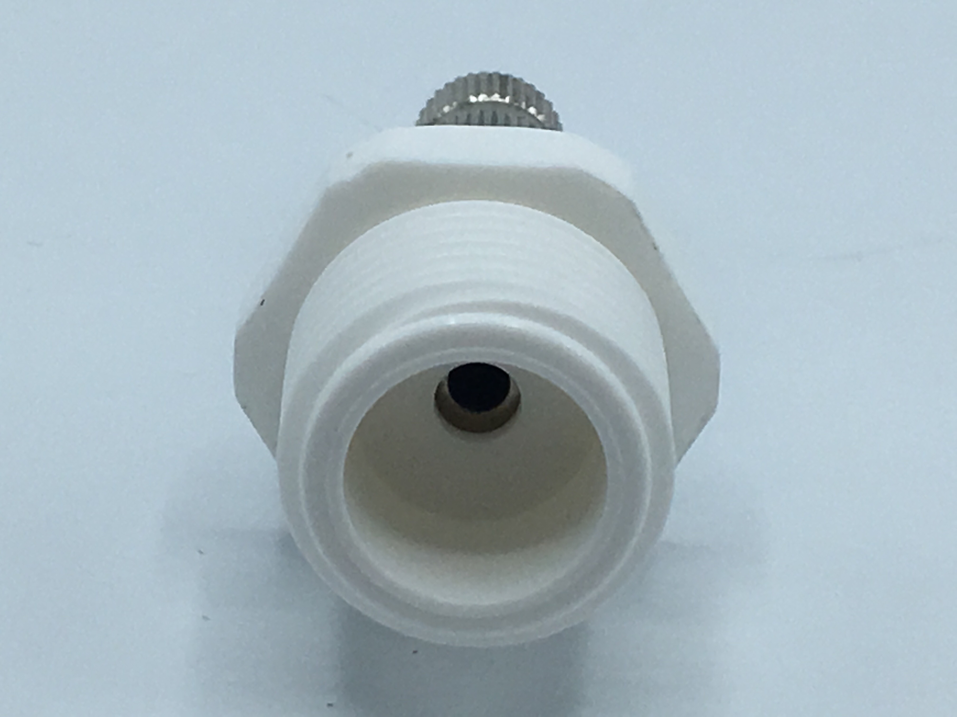 หัวพ่นหมอกละเอียด 0.1 mm. แบบมีกรอง + ข้อต่อเกลียวนอก 1/2"