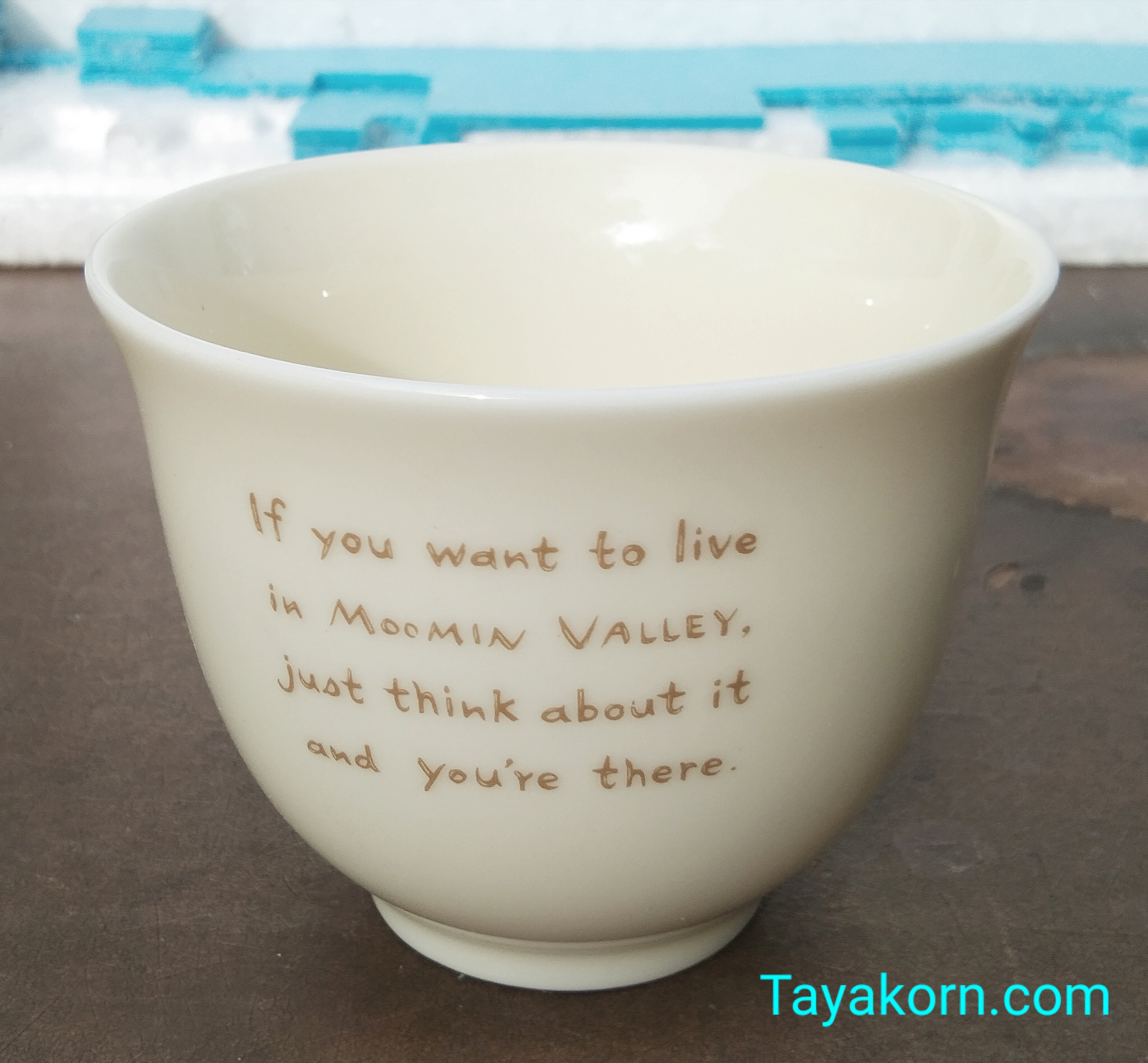 เเก้วชาการ์ตูน MooMin Valley