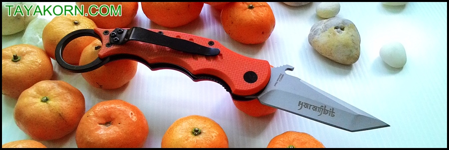 มีดคารัมบิตแทนเจอรีนฟ็อก Tangerine Fox Karambit TKKB-TG1