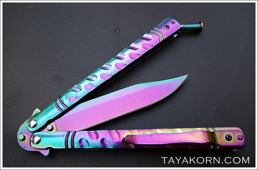 มีดบาลีซอง เรนโบว์ธันเดอร์2 Rainbow Thunder2 Balisong