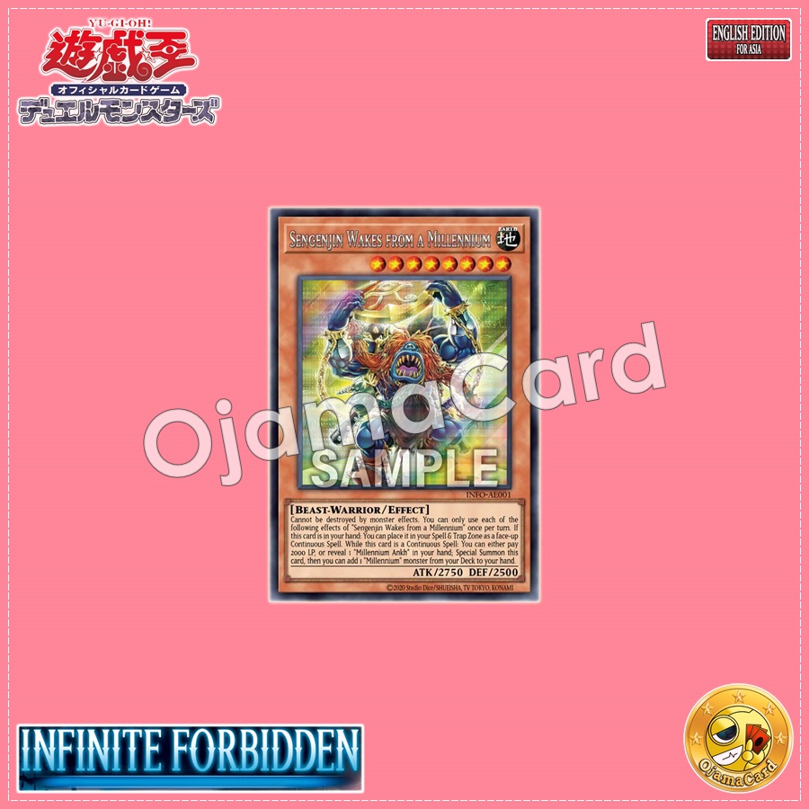INFO-AE001 : Sengenjin Wakes from a Millennium / Primitive Man Awakening from a Millennium Sleep (Secret Rare)