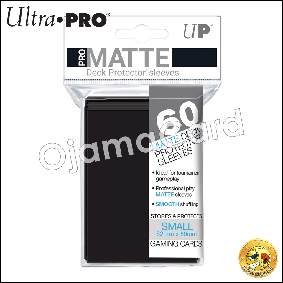Ultra•Pro PRO-Matte Small Deck Protector Sleeves (60ct) — Black