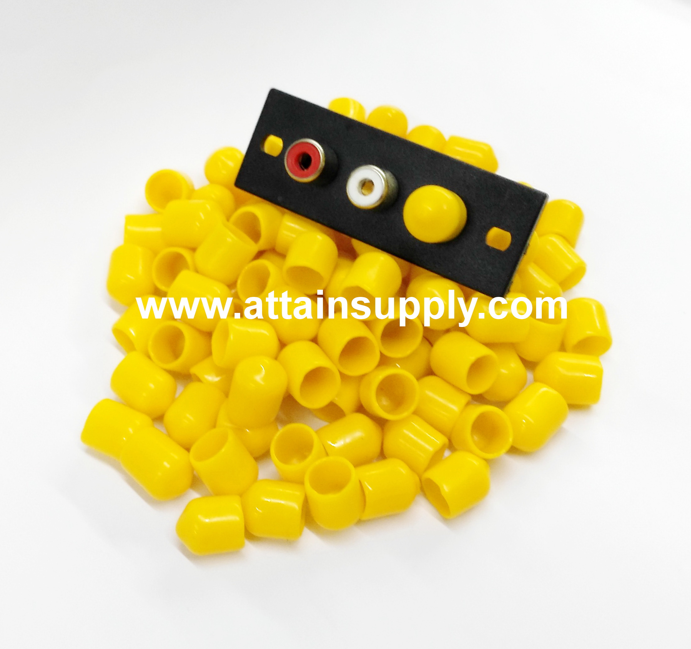 จุกยางปิด RCA-YELLOW