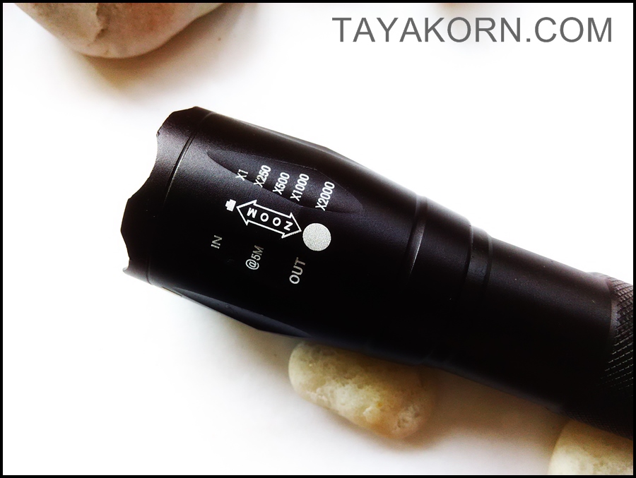 ไฟฉาย ซุปเปอร์ซูม ที6 Super Zoom T6 UltraFire 35,000W TKFL-UZT6