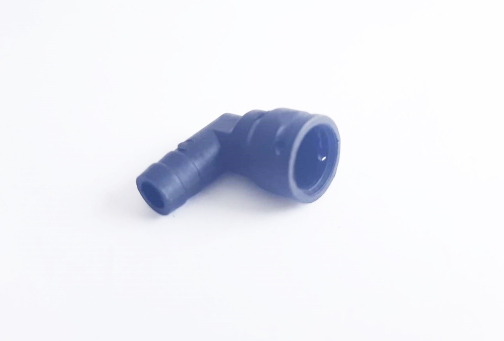 ข้อต่องอ 90 องศา 15/32” x3/8“ Barb 21F001 สีดำ