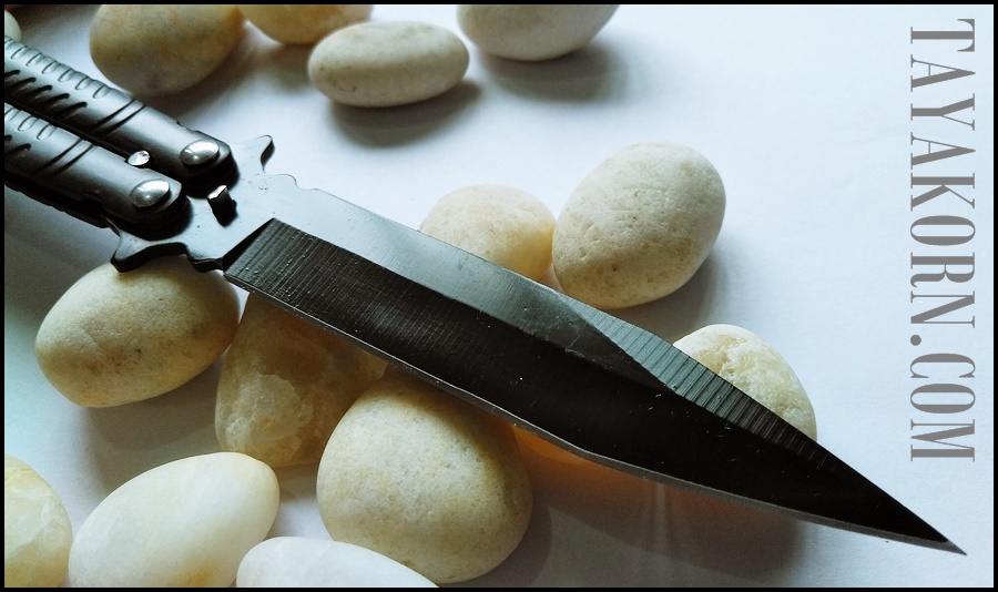 มีดควง แบล็คมิชิลิน ฺBlack Mishilin Balisong Knife TKBS-BM6