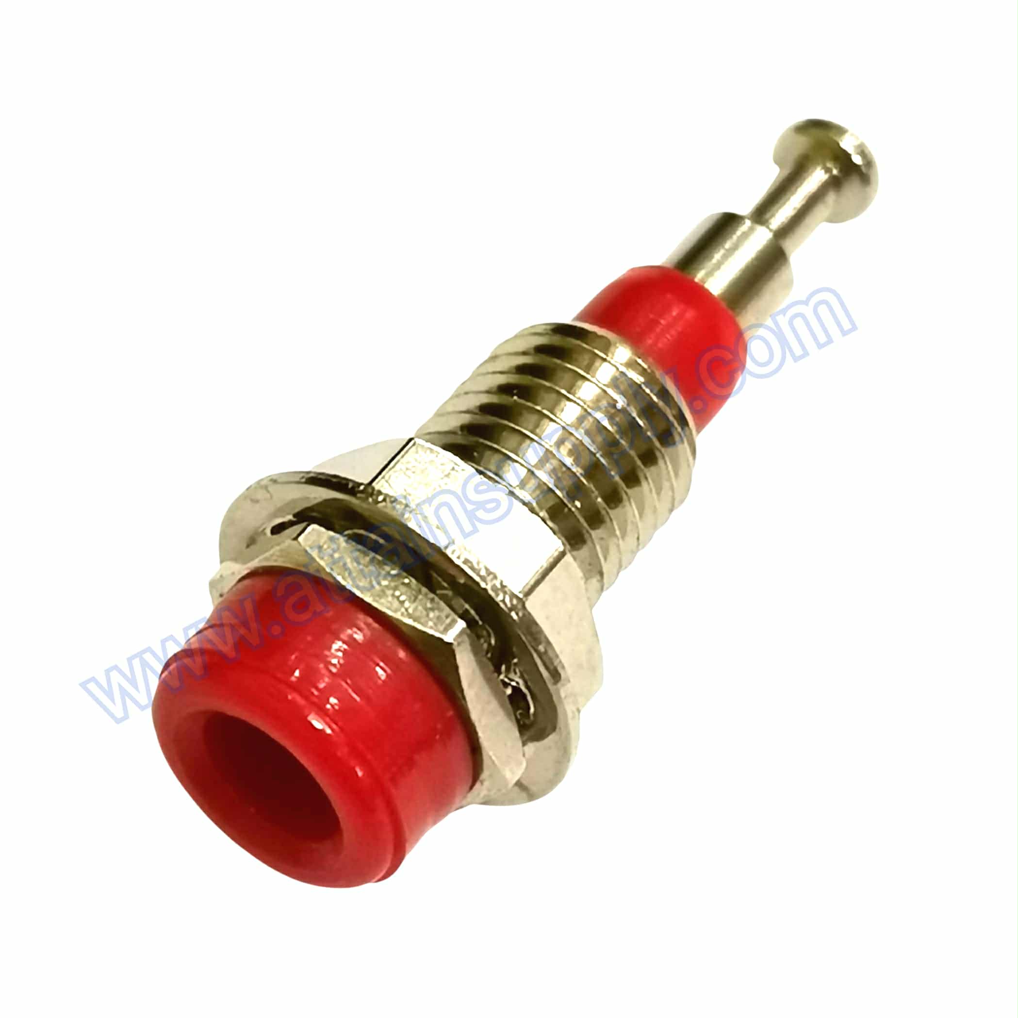 BIDINGPOST 2MM.ฐานโลหะยาว JAPAN/RED