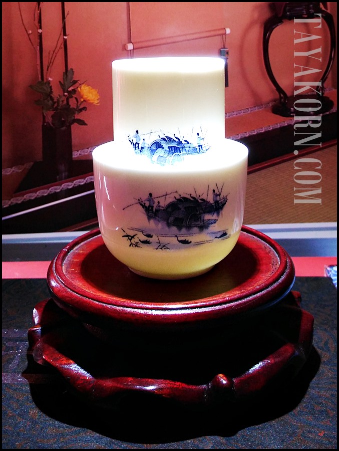 ชุดถ้วยชาแบบดมดื่ม ลายชาวประมงหาปลา FisherMan Tea cup set TKLG-FM1