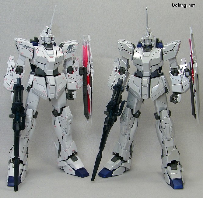 MG (005A) 1/100 RX-O Unicorn Gundam Ver. Ka Titanium Finish + ปืนกลคู่ 1 กระบอก + แผ่นรองตัด