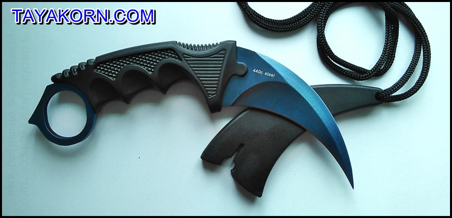 มีดคารัมบิตบลูซีสตอร์ม BlueSeaStorm Karambit Knife ( BLUE SEA )