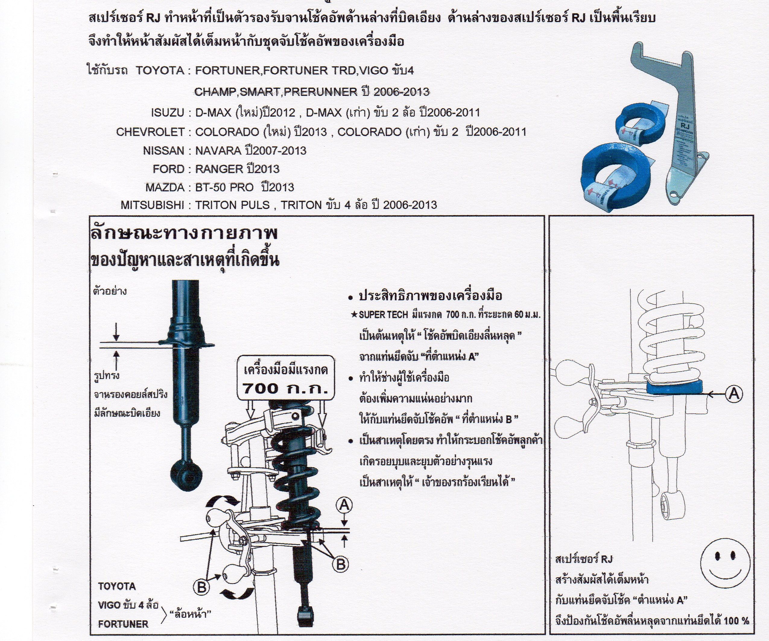 เครื่องถอดคอยล์สปริงโช๊คอัพพร้อมชุดสเปร์เซอร์