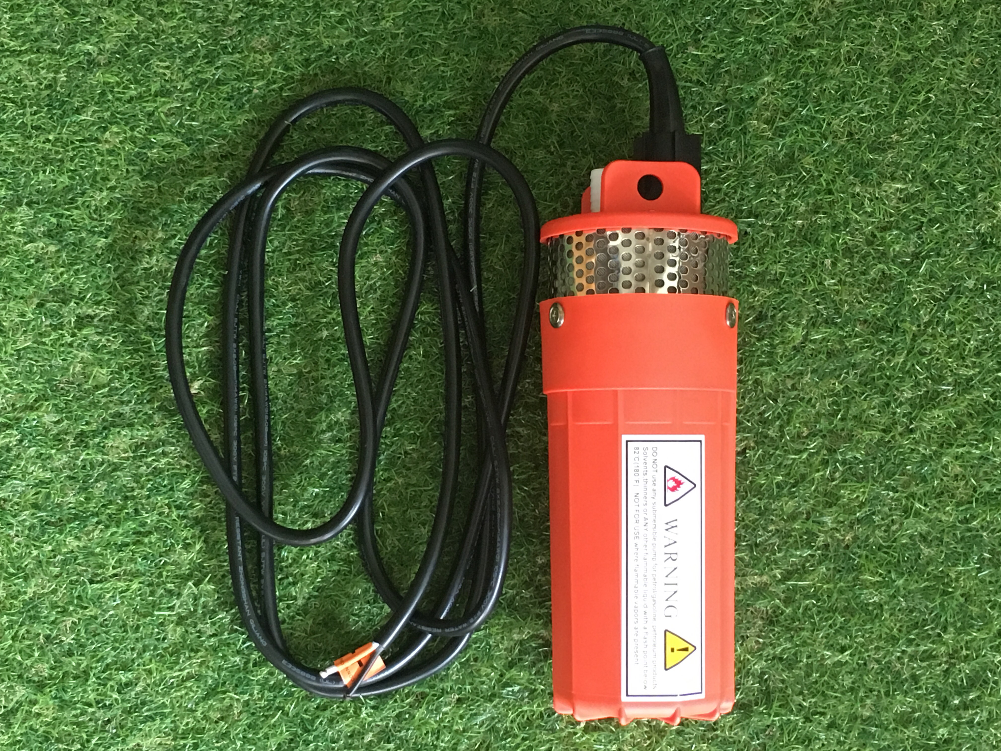 ปั๊มน้ำบาดาลโซล่าเซลล์ 24 โวลต์ (24VDC) submersible pump ส่งสูง 70 เมตร SKU-069