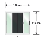 หน้าต่างบานเลื่อนสลับ+ชุดมุ้ง ยี่ห้อ OK (120 cm. x 110 cm.) โปรโมชั่น 1-31/03/66 เท่านั้น ! LP-OK-W03-BL1 สีดำ