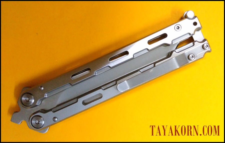 มีดซ้อมควง ไวท์มุรามะ White Murama Balisong Trainer Knife TKBS-WM778TR