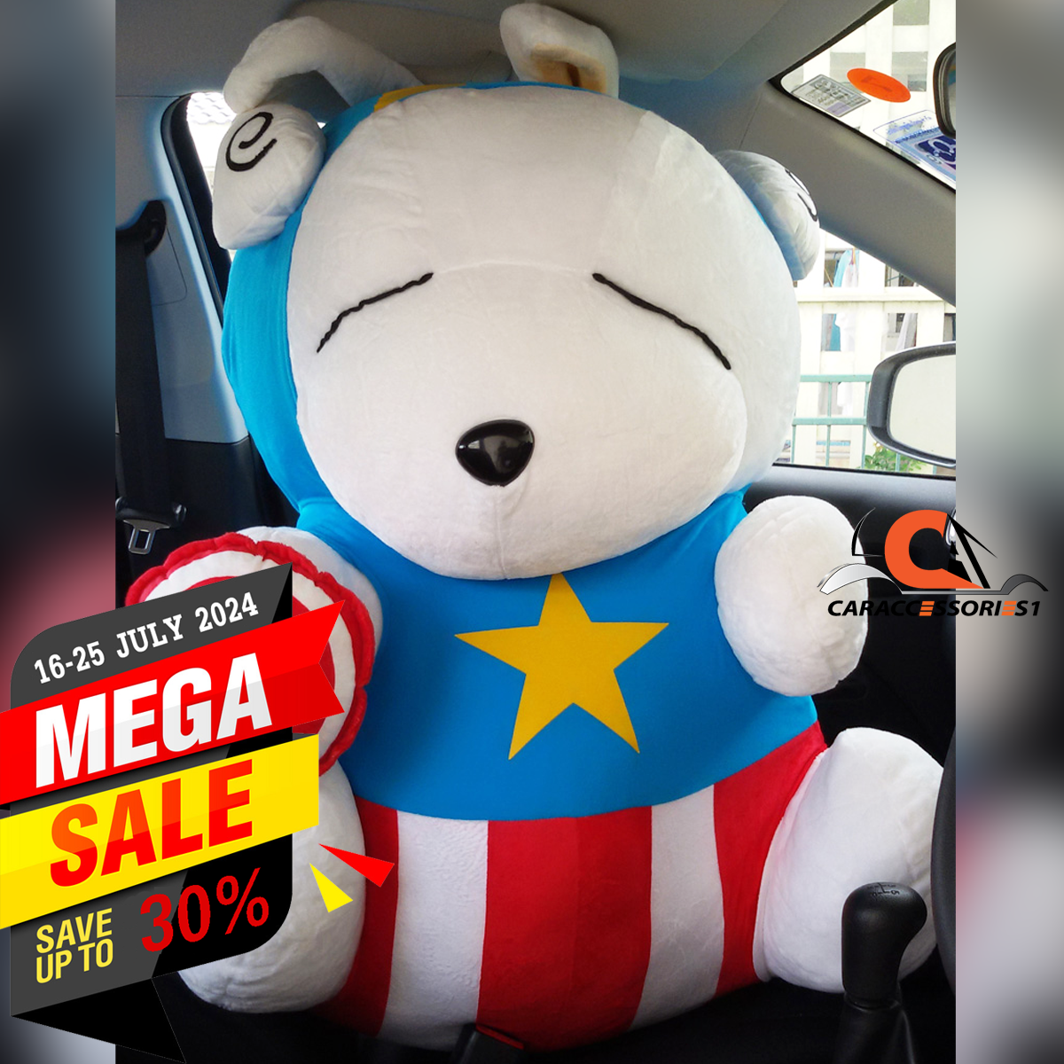 ตุ๊กตามาชิมาโรกัปตันอเมริกาขนาดใหญ่มากไซส์ยักษ์ 38 นิ้ว ลิขสิทธิ์แท้