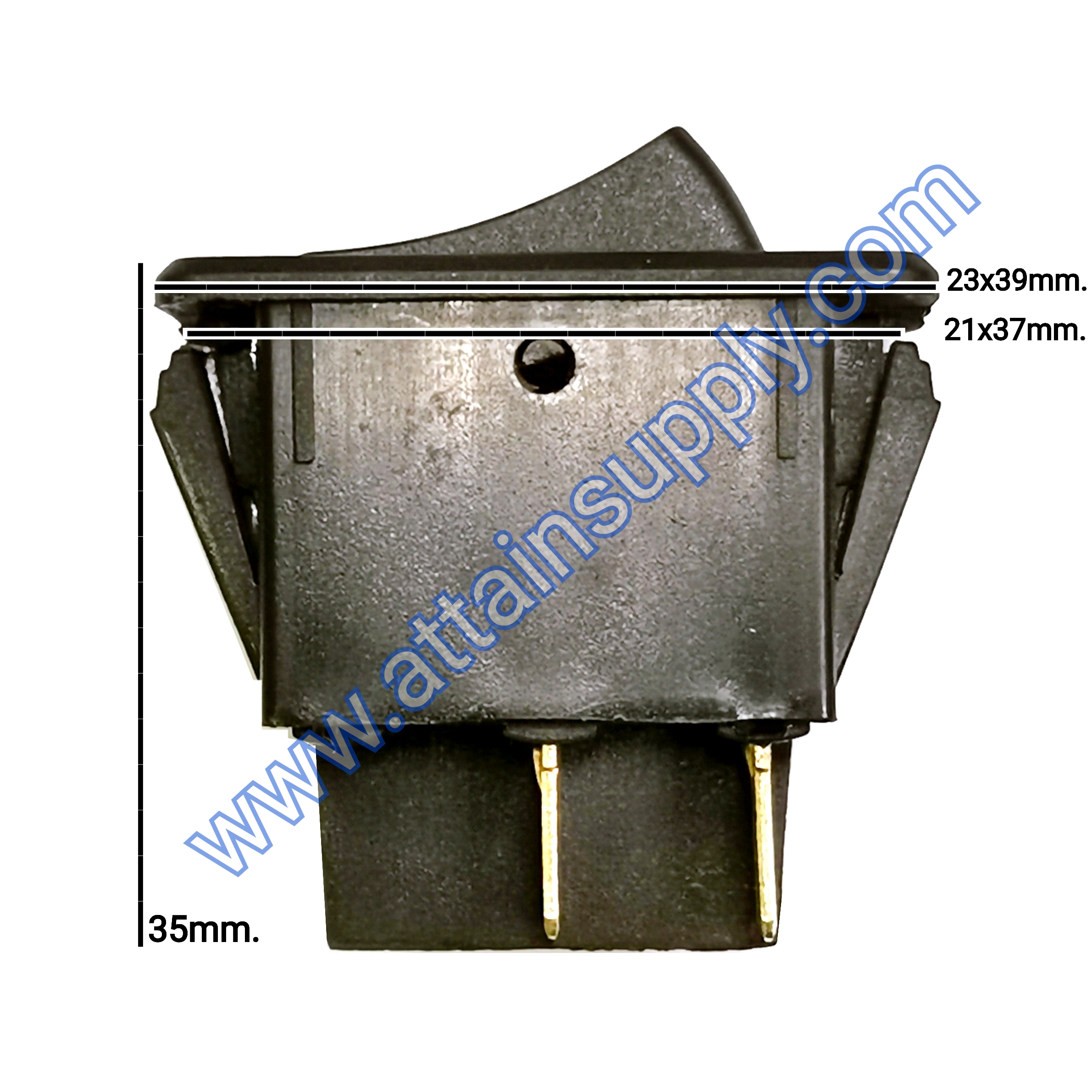 สวิทช์ไฟตัดหมอก12V./4ขา มีไฟ-สีเขียว